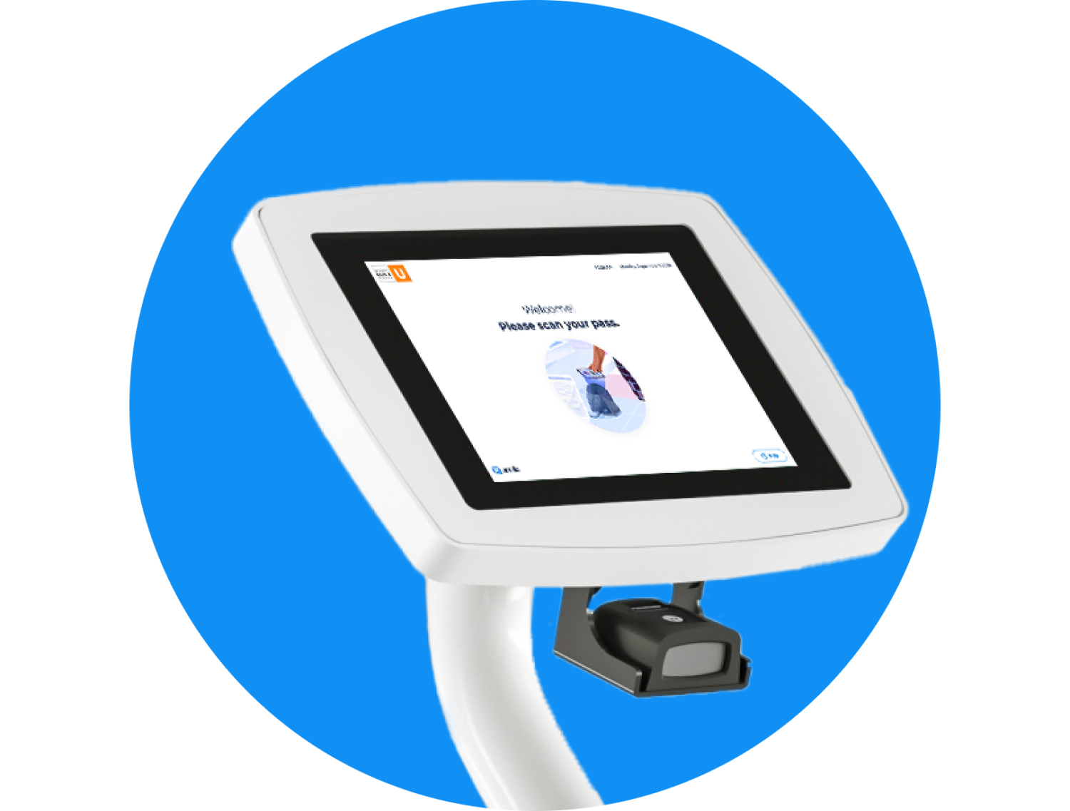 Kiosk-in-circle-access-management-self-check-in-more-padding